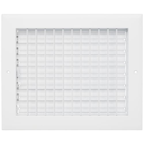 Main product image of 10" x 8" (Wall Opening Size) Aluminum Sidewall/Ceiling Register (White)