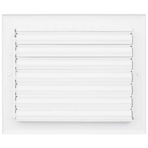 Main product image of 10" x 8" (Wall Opening Size) Aluminum Sidewall/Ceiling Register (White)