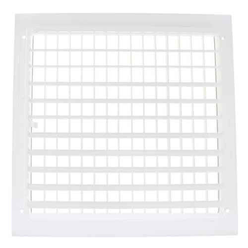 12" x 12" (Wall Opening Size) Sidewall/Ceiling Register, Adjustable (White)