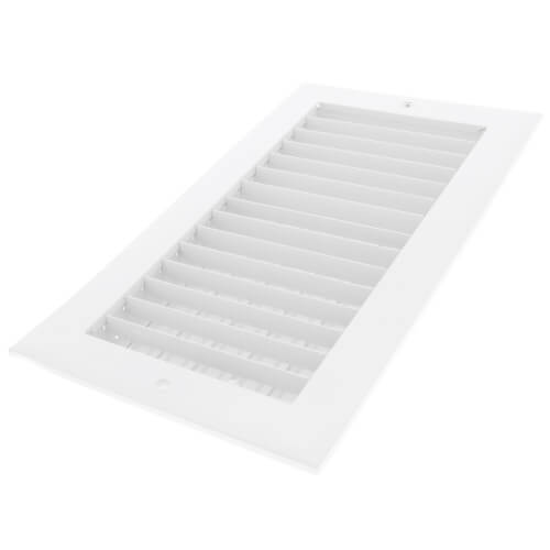 Main product image of 12" x 6" (Wall Opening Size) Sidewall/Ceiling Register, Adjustable (White)