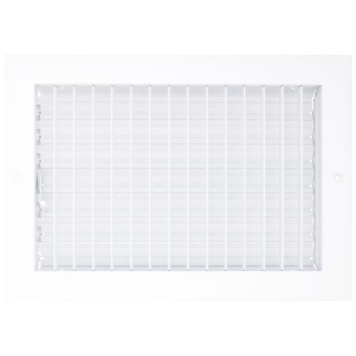 Main product image of 12" x 8" (Wall Opening Size) Aluminum Sidewall/Ceiling Register (White)