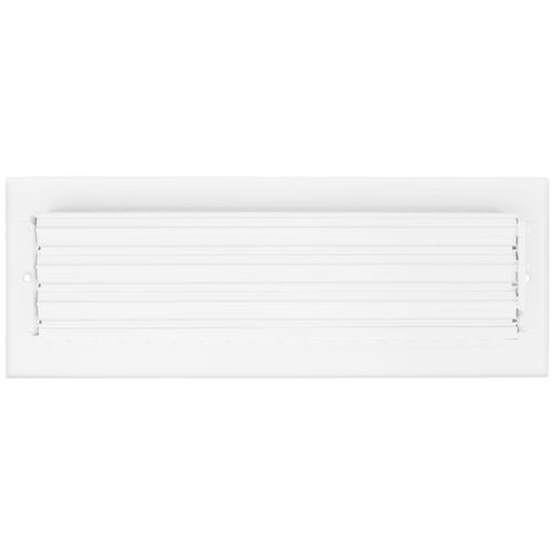 Main product image of 14" x 4" (Wall Opening Size) Aluminum Sidewall/Ceiling Register (White)
