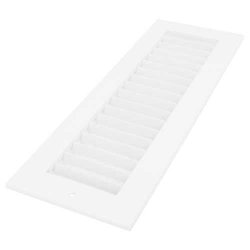 Main product image of 14" x 4" (Wall Opening Size) Aluminum Sidewall/Ceiling Register (White)