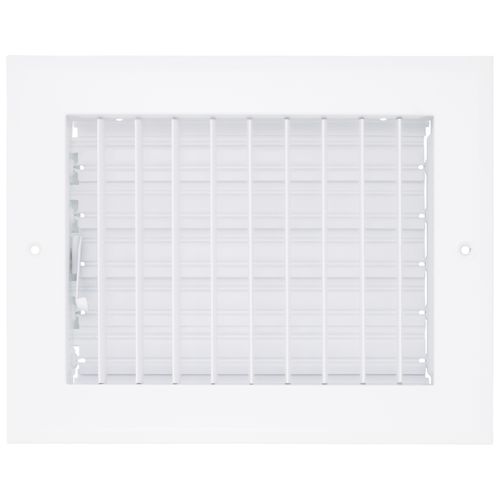 Main product image of 8" x 6" (Wall Opening Size) Aluminum Sidewall/Ceiling Register (White)