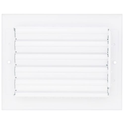 Main product image of 8" x 6" (Wall Opening Size) Aluminum Sidewall/Ceiling Register (White)