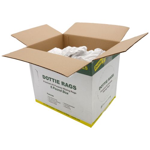Main product image of 5 lb Box Ne Knit Rags (White)