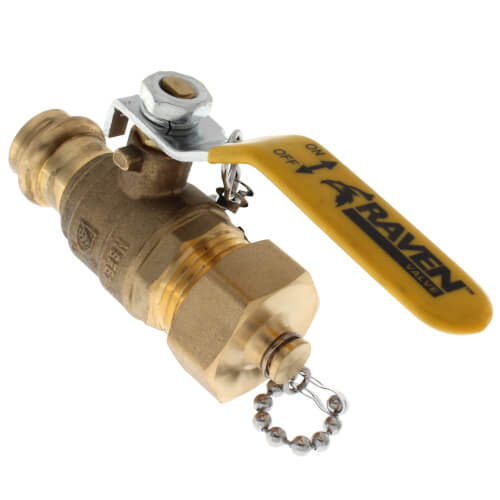 Main product image of 1/2" Press x Hose Ball Valve w/ Cap