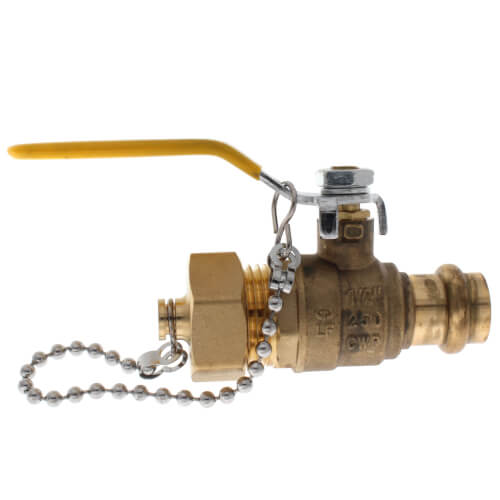 Main product image of 1/2" Press x Hose Ball Valve w/ Cap