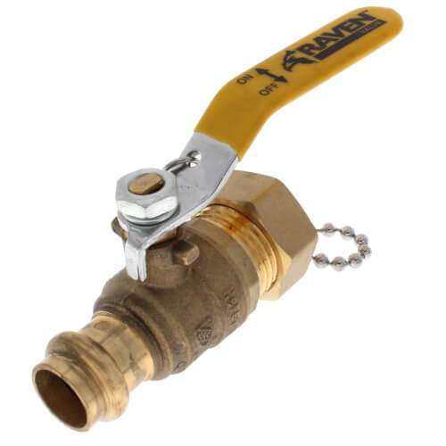 Main product image of 1/2" Press x Hose Ball Valve w/ Cap