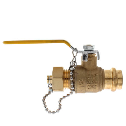 Main product image of 3/4" Press x Hose Ball Valve w/ Cap