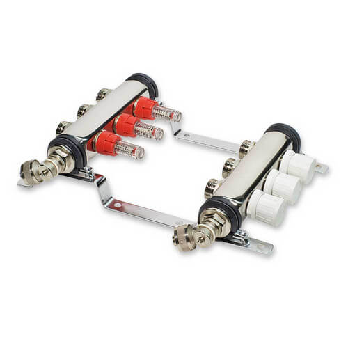 Main product image of 3 Loop Stainless Steel Manifold Package - 1/2" PEX