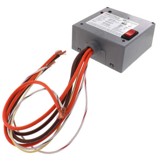 Enclosed Relay 30 Amp DPST and Coil Side Override w/ 120 VAC Coil