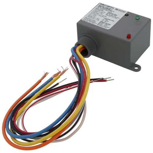 Main product image of Enclosed Relay Power Pack, 20A SPDT + Momentary Push Button Override Switch, 120-277 Vac UVPower Input, 5W Class 2 Output, NEMA 1