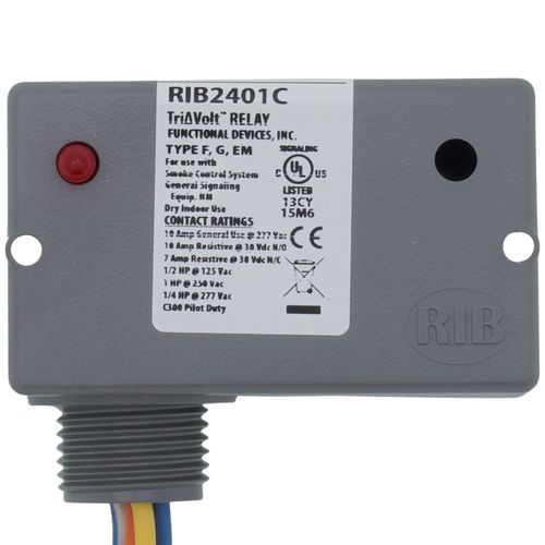 RIB2401C - Functional Devices RIB2401C - Enclosed TriVolt Relay, 10A ...