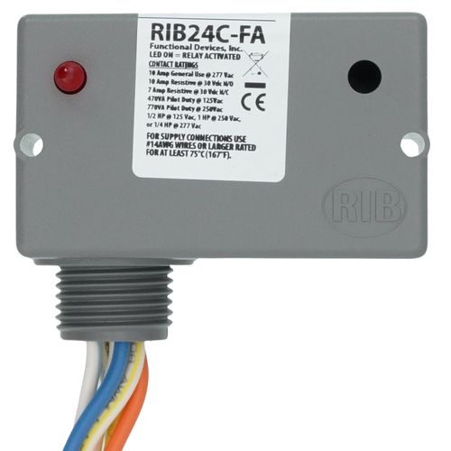 Main product image of Enclosed Polarized/Alarm Relay 10 Amp SPDT w/ 24 Vac/dc Coil