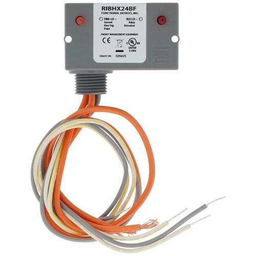 Main product image of Current Switch and Relay Combination, 20 Amp SPST-N/O, Fixed, 24 Vac/dc Coil