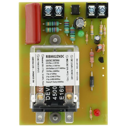 Main product image of Dry Contact Panel Relay, 30A DPDT, Class 2 Dry Contact Input, 208-277 Vac Input, 4" Track Mount