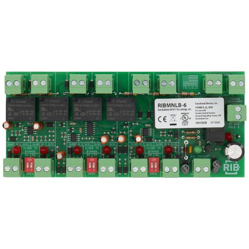 Main product image of AHU Fan Safety Alarm & General Purpose Logic Circuit, 24 Vac/dc Power Input, 6 Alarm Inputs w/ N/C Outputs, 2.75" Track Mount