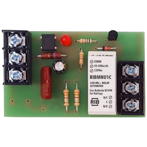 Main product image of 2.75" Track Mount Pilot Relay, 15 Amp SPDT, with 10-30 VAC/DC/120 VAC Coil