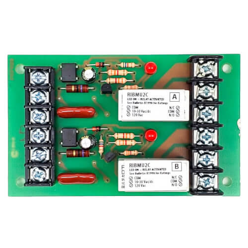 RIBMU2C Functional Devices RIBMU2C 4" Track Mount Pilot Relay, 15