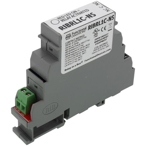Main product image of DIN Rail Mount Relay, 10 Amp SPDT, 10-30 VAC/DC Coil