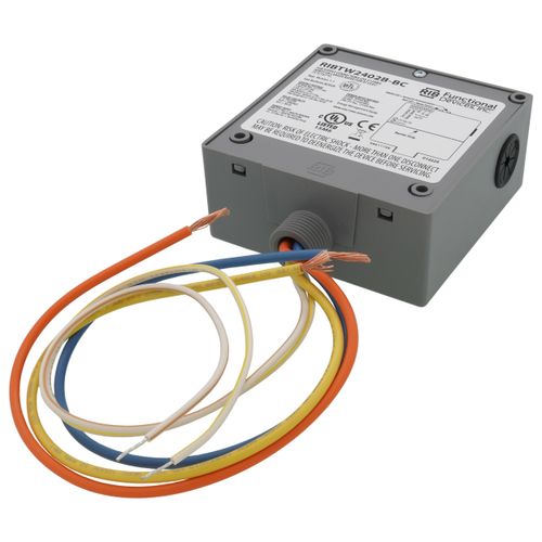 Main product image of Enclosed BACnet MS/TP Network Relay Device, One Binary Output, One Binary Input, 24Vac/dc/208-277Vac Power Input, NEMA 1 Housing