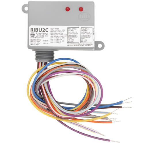 Main product image of Enclosed Relay 10 Amp 2 SPDT & Override w/ 10-30 VAC/DC/120 Vac Coil