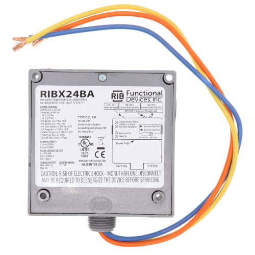 Enclosed .5/20A Amp Relay and Adjustable Current Switch Combination