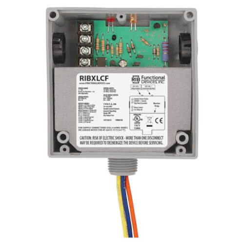 Current Switch and Relay Combination, 10A SPDT Relay, 10-30v Coil, Fixed, 0.5-10A