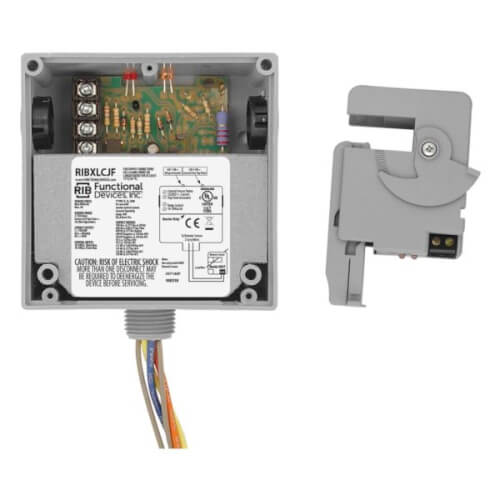 Main product image of Current Switch and Relay Combination, 10A SPDT Relay w/ 10-30v Coil, Remote Split Core, Fixed, 3-150A