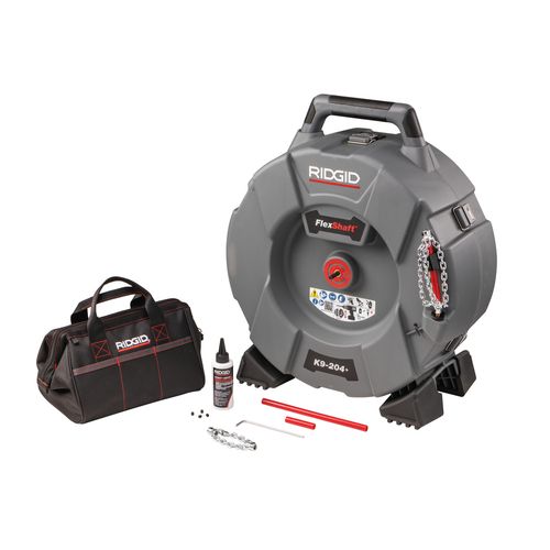 Main product image of K9-204+ FlexShaft Drain Cleaning Machine for 2"-4" Pipes w/ 5/16" x 70' Cable & Kit