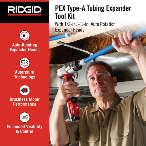 Main product image of RPE 100 PEX Expansion Tool Kit w/ 1/2"-1" Expander Heads