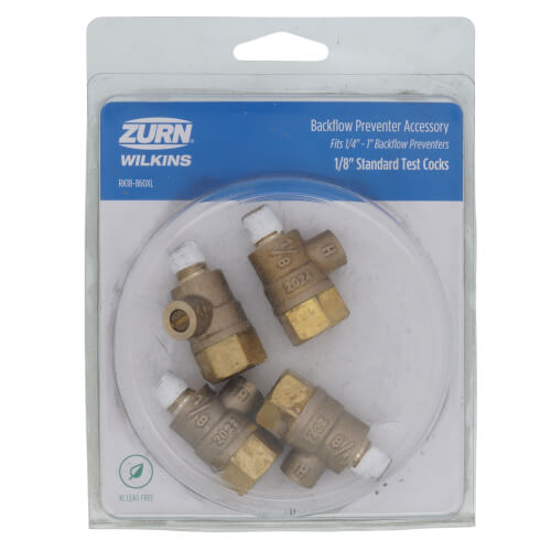 Main product image of 1/8" MNPT x 1/4" FNPT Lead Free Test Cock (4 Pack)