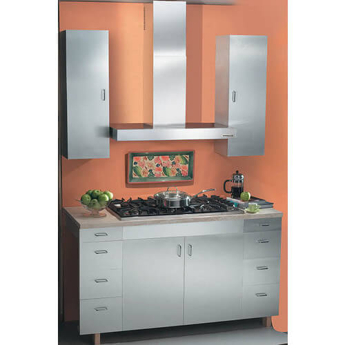Main product image of 36" Stainless Steel Wall Mount Chimney Hood w/ Internal Blower (370 CFM)