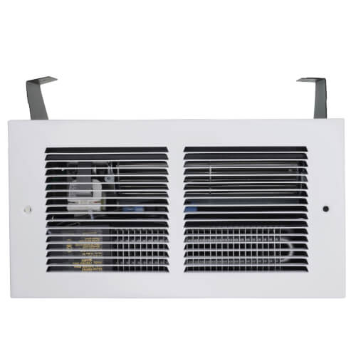Register Plus White Wall Fan Heater, 1600/900/700 Watt (240V)