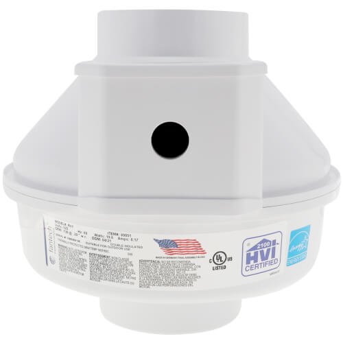 RN1 Fantech RN1 RN Series Inline Radon Fan, 4.5" Pipe (169 CFM)