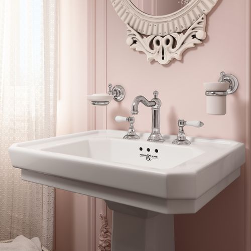 Main product image of Acqui Column Spout Widespread Bathroom Faucet, Lever Handles (Polished Chrome), A1409LMAPC-2