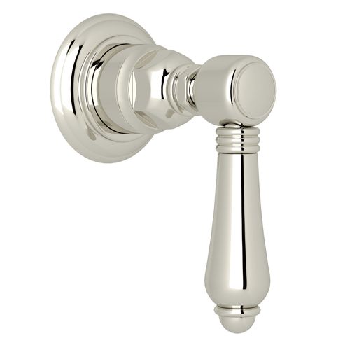 Main product image of Trim for Volume Control & 4-Port Dedicated Diverter, Metal Lever Handle (Polished Nickel)
