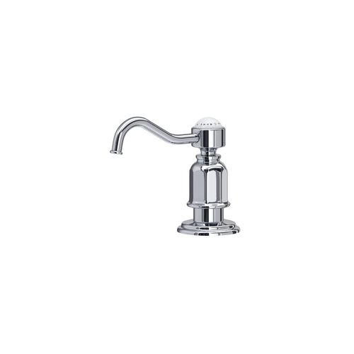 Main product image of Perrin and Rowe Edwardian Traditional Soap Dispenser, 16 oz (Polished Chrome)
