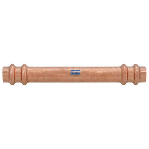 Main product image of 3/8" OD ACR Copper Press Extended Length Coupling, No-Stop