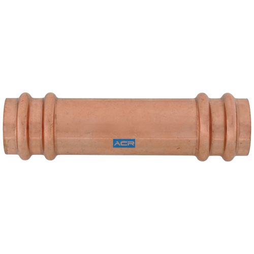 Main product image of 1-1/8" OD ACR Copper Press Extended Length Coupling, No-Stop