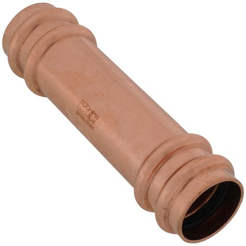Main product image of 1-1/8" OD ACR Copper Press Extended Length Coupling, No-Stop