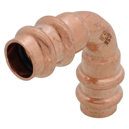 Main product image of 5/8" OD ACR Copper Press Long Radius 90-Degree Elbow