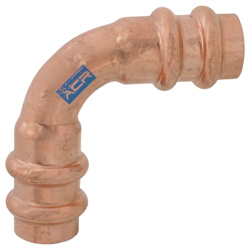 Main product image of 5/8" OD ACR Copper Press Long Radius 90-Degree Elbow