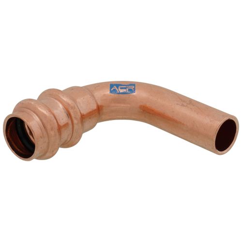 Main product image of 5/8" OD ACR FTG x Copper Press 90-Degree Street Elbow