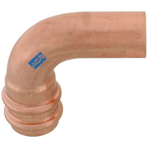 Main product image of 1-1/8" OD ACR FTG x Copper Press 90-Degree Street Elbow