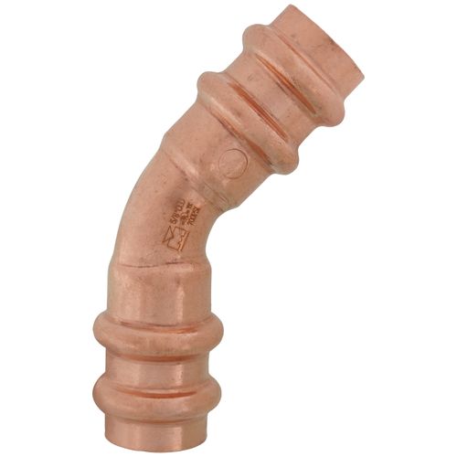 Main product image of 5/8" OD ACR Copper Press Long Radius 45-Degree Street Elbow