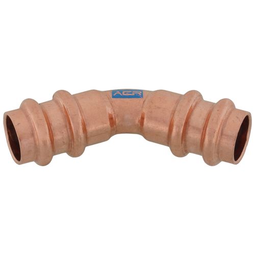 Main product image of 5/8" OD ACR Copper Press Long Radius 45-Degree Street Elbow