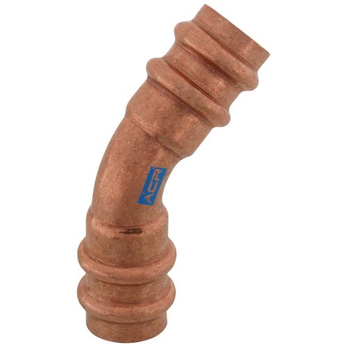 Main product image of 3/4" OD ACR Copper Press Long Radius 45-Degree Street Elbow