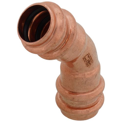 Main product image of 7/8" OD ACR Copper Press Long Radius 45-Degree Street Elbow